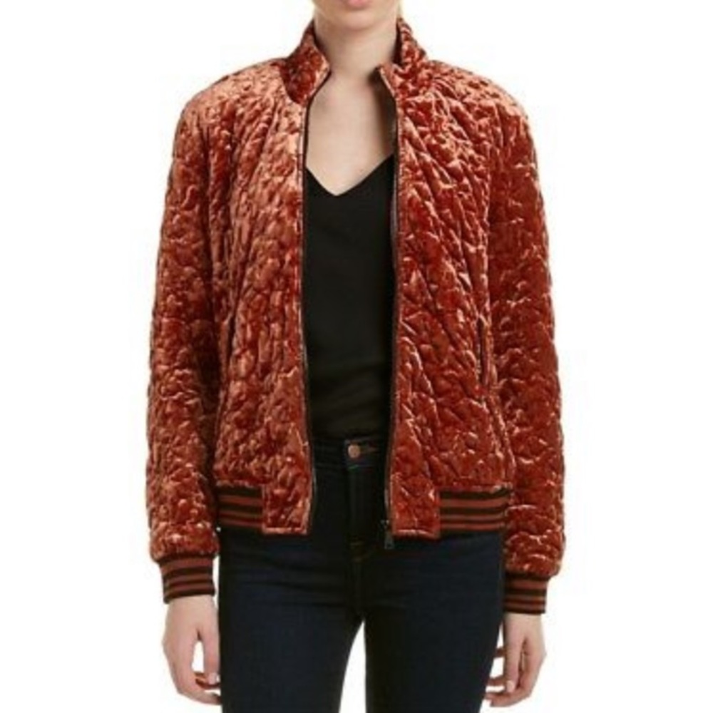 Bernardo Rust Velvet Jacket